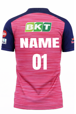 JerseyJunction Customized Rajasthan Royals IPL Replica Cricket Jersey 2022