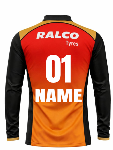 JerseyJunction customized Sunrisers Hyderabad IPL Replica Jersey 2022 full sleeves