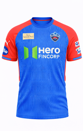 JerseyJunction customized Delhi Capitals New IPL Jersey 2025 round neck