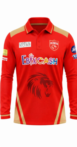JerseyJunction customized Punjab Kings IPL Jersey 2024  full sleeves