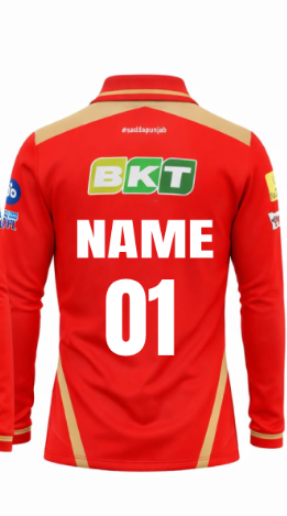 JerseyJunction customized Punjab Kings IPL Jersey 2024  full sleeves