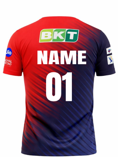 JerseyJunction Customized Delhi IPL Jersey round neck 2022