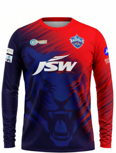 JerseyJunction Customized Replica Delhi IPL Jersey round neck full sleeves 2022