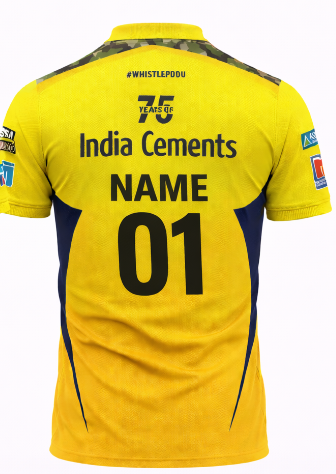 JerseyJunction Customized Chennai Super Kings IPL Replica Jersey 2022