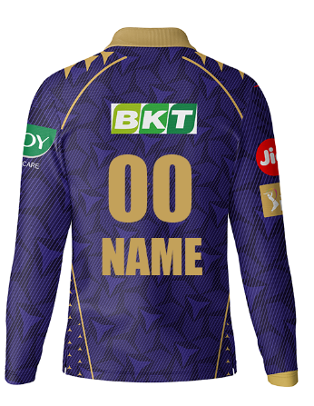 JerseyJunction Customized Replica Kkr Full sleeve polo neck jersey
