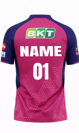 JerseyJunction Customized Rajasthan Royals IPL Cricket Jersey 2024