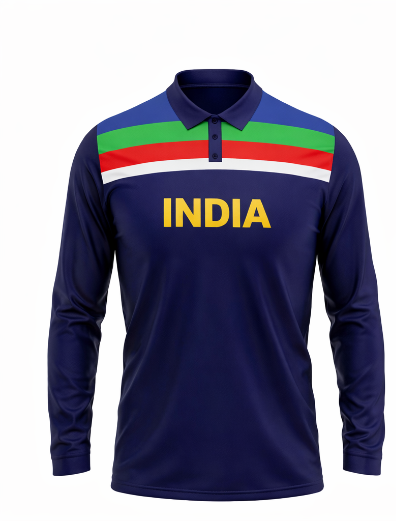 JerseyJunction India World Cup polo neck full sleeve Cricket Fan Jersey