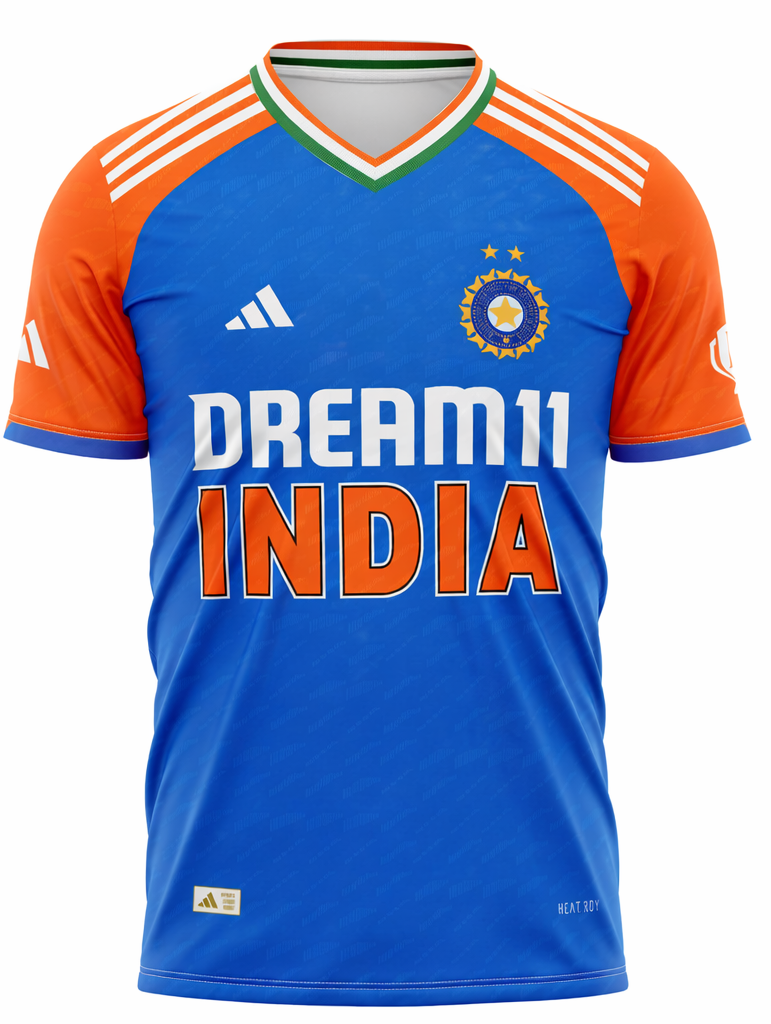 JerseyJunction Customized India 2025 Asia cup V neck jersey