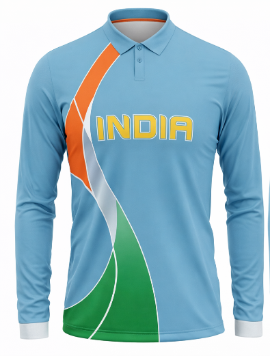 JerseyJunction Customized INDIA World Cup 2007 full sleeve Sports Jersey