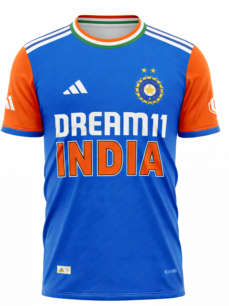 JerseyJunction Customized India round neck Half sleeve 2025 Asia cup jersey