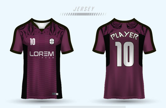 Customized v neck jersey with name and number