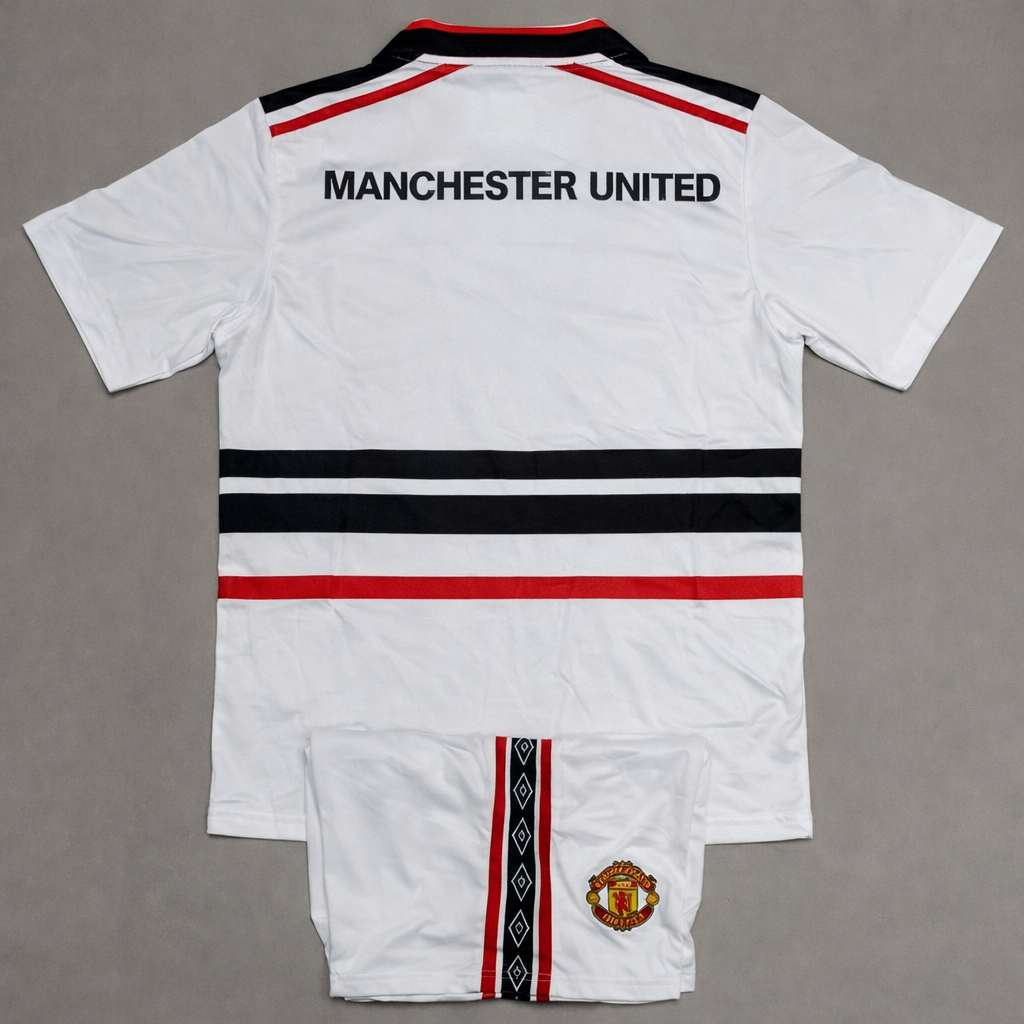 JerseyJunction Manchester United Away 1997-98 Retro Jersey with Shorts