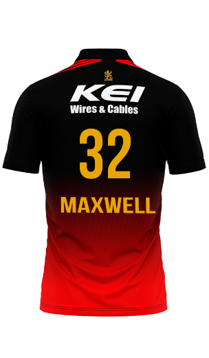 JerseyJunction Customized RCB GLENN MAXWELL  jersey