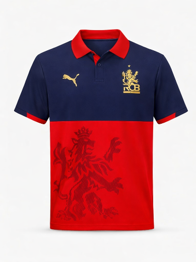 JerseyJunction Customized RCB Royal challengers Bangalore Practice jersey 2026 jersey Polo Neck