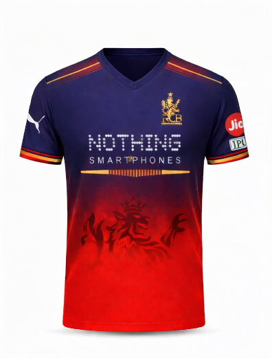 JerseyJunction Customized RCB Royal challengers Bangalore latest 2026 jersey V Neck