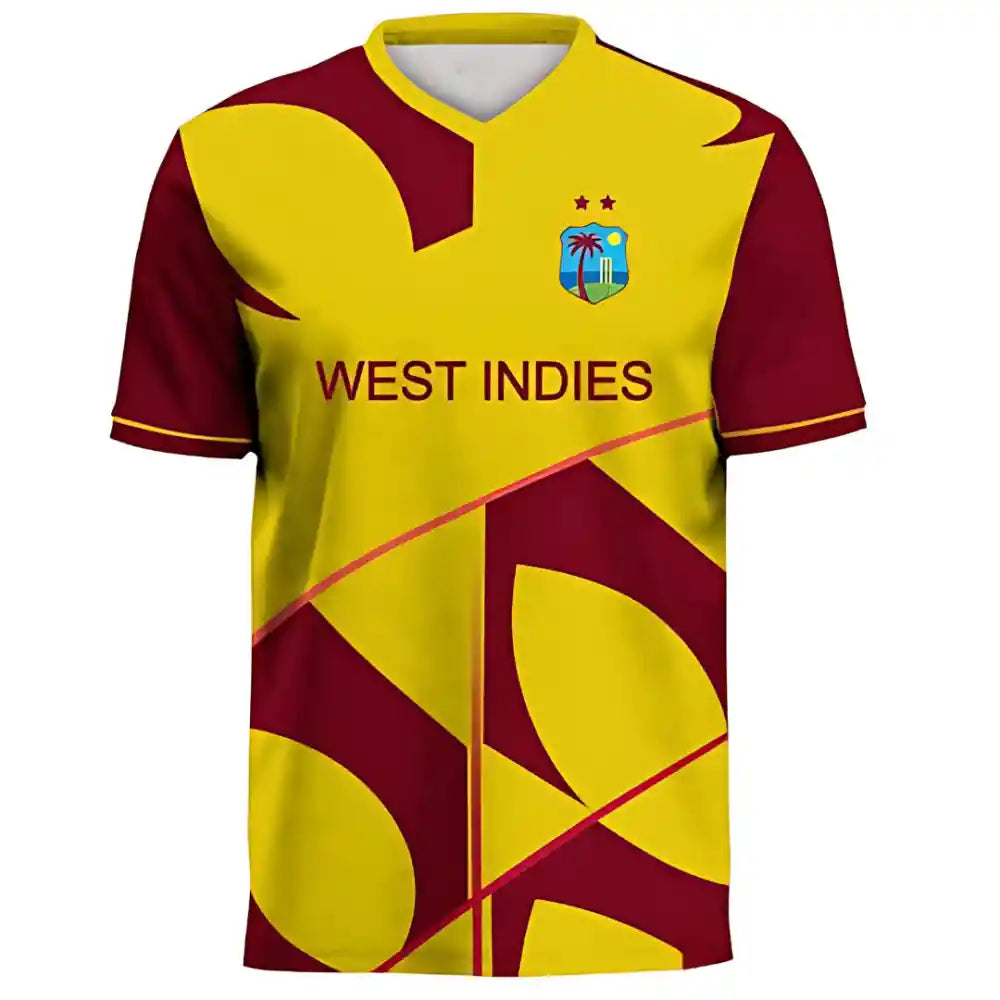 JerseyJunction  West Indies T20 World Cup 2021 Half Sleeves Cricket Fan Jersey